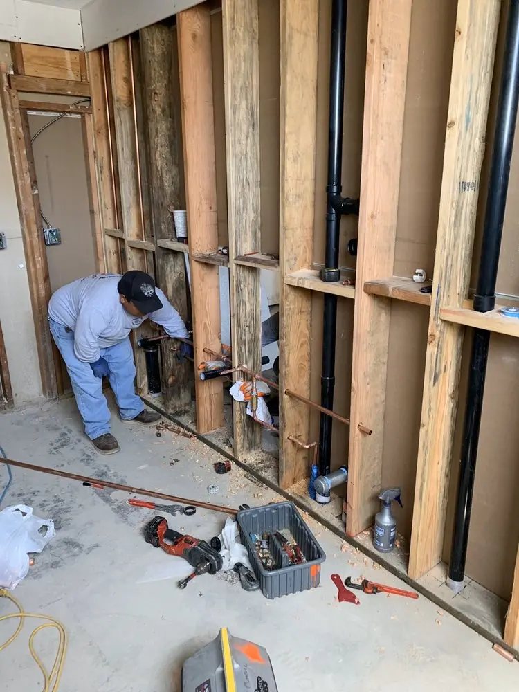 Commercial rough-in plumbing for Gas Line Repair in Bloomingdale